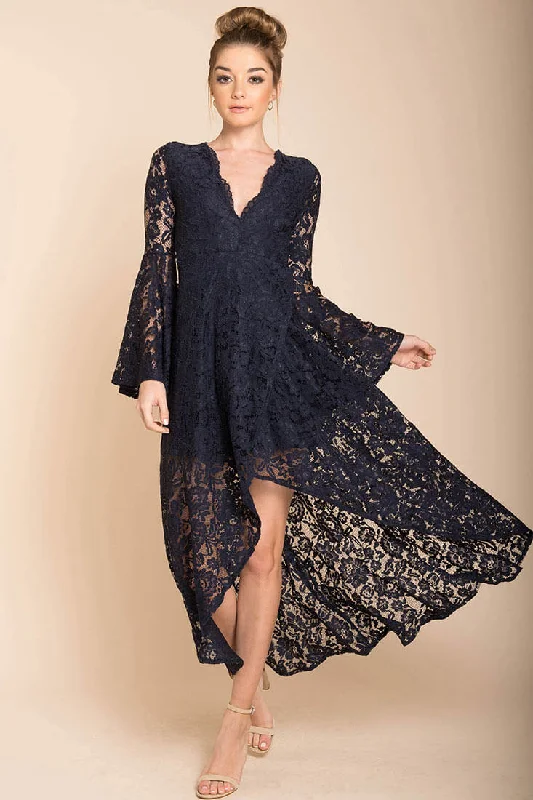 Aviva Gypsy Glam Maxi Dress Navy