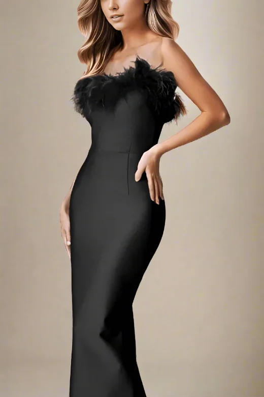 Erin Bodycon Maxi Dress - Classic Black