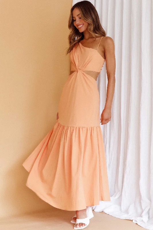 Evening Breeze Cut-Out Waist Maxi Dress Mango