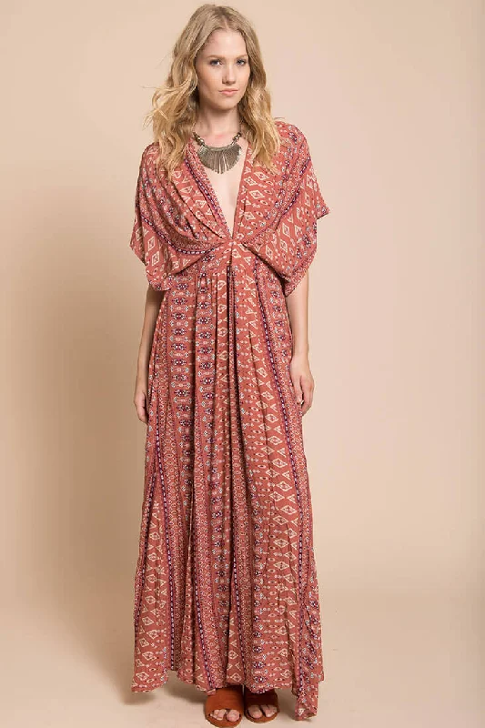 Libby Maxi Dress Rust