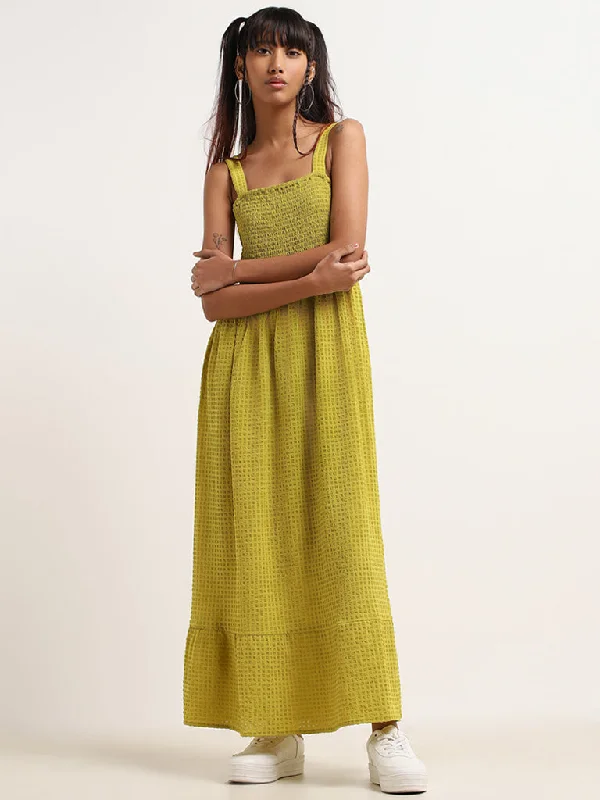 Nuon Green Strappy Maxi Dress