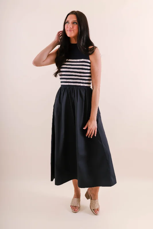 She's A Classic Maxi Dress-Navy