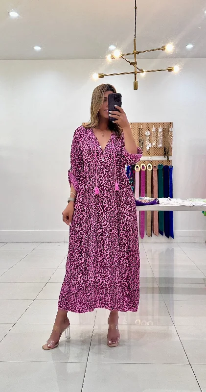 The Valentine Viscose Kaftan Maxi Dress