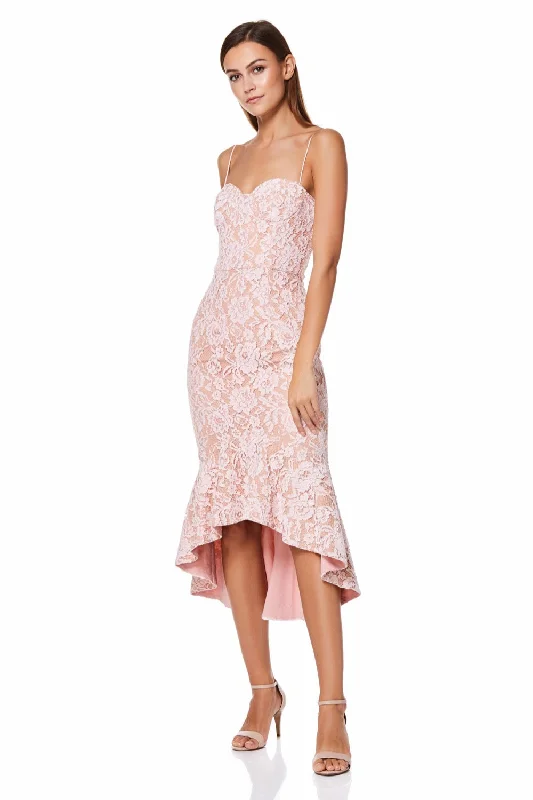 Cleo All Over Lace Cami Strap Midi Dress